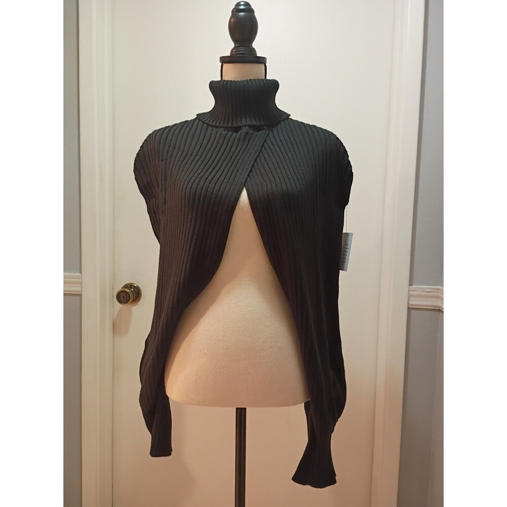 Eloquii Knit Turtleneck Black Sweater Long Sleeve  NWT
